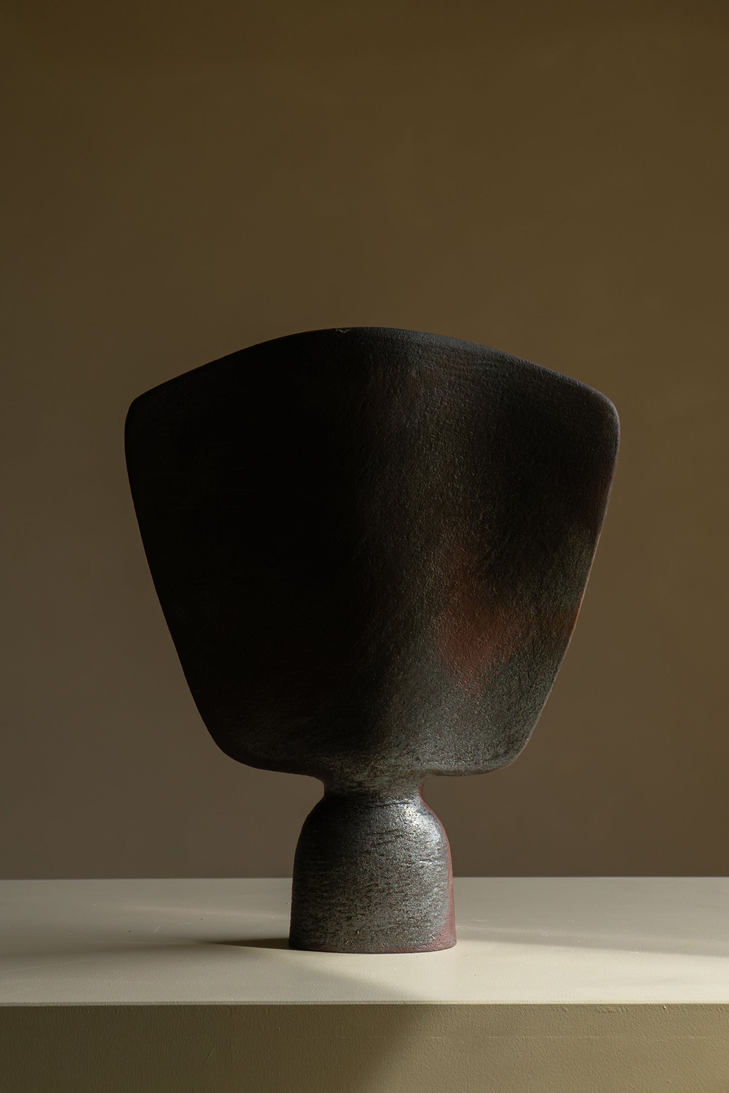 Vase Danaïde grès cuisson bois