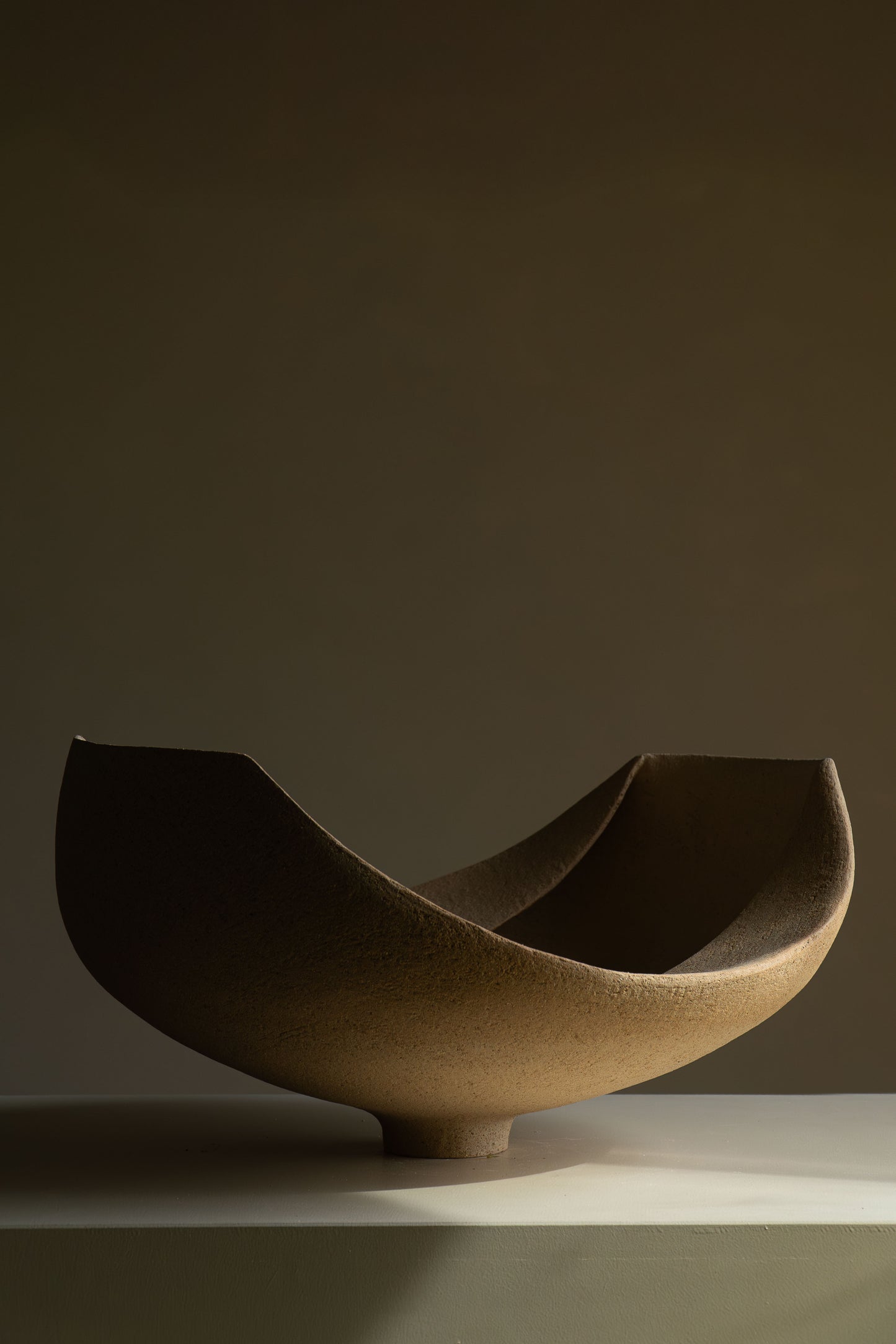 Grande coupe grès brut
