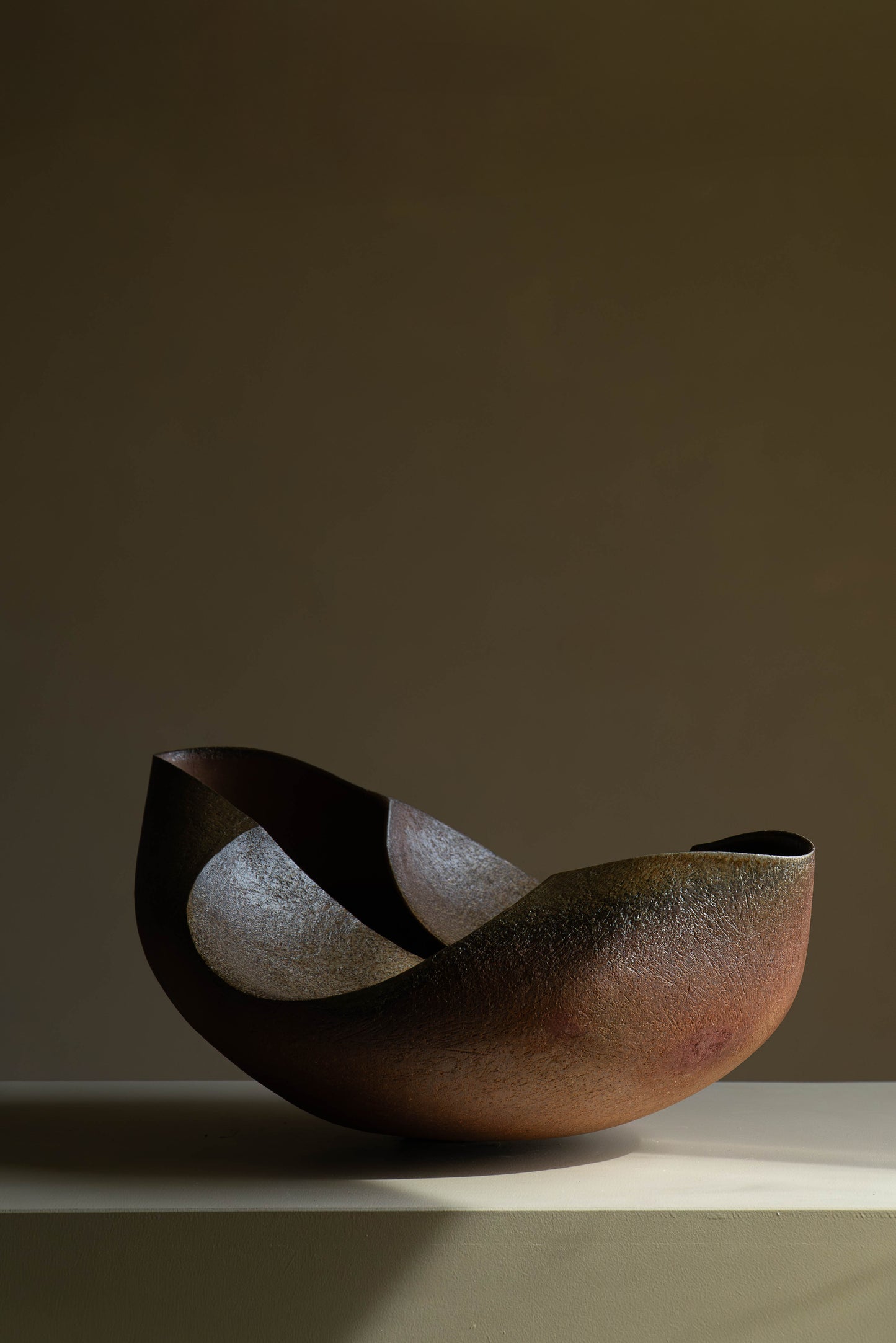 Grande coupe grès cuisson bois