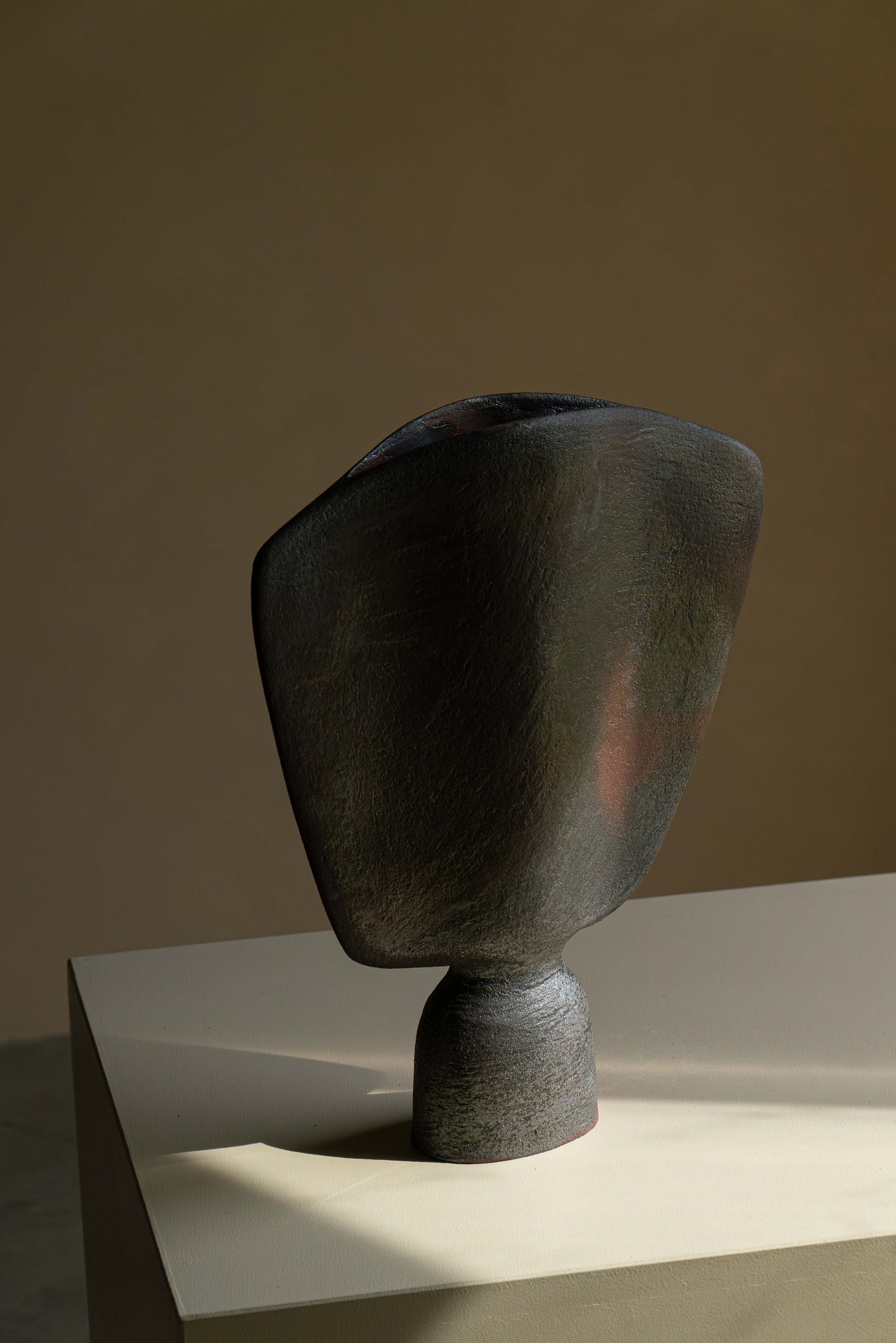 Vase Danaïde grès cuisson bois