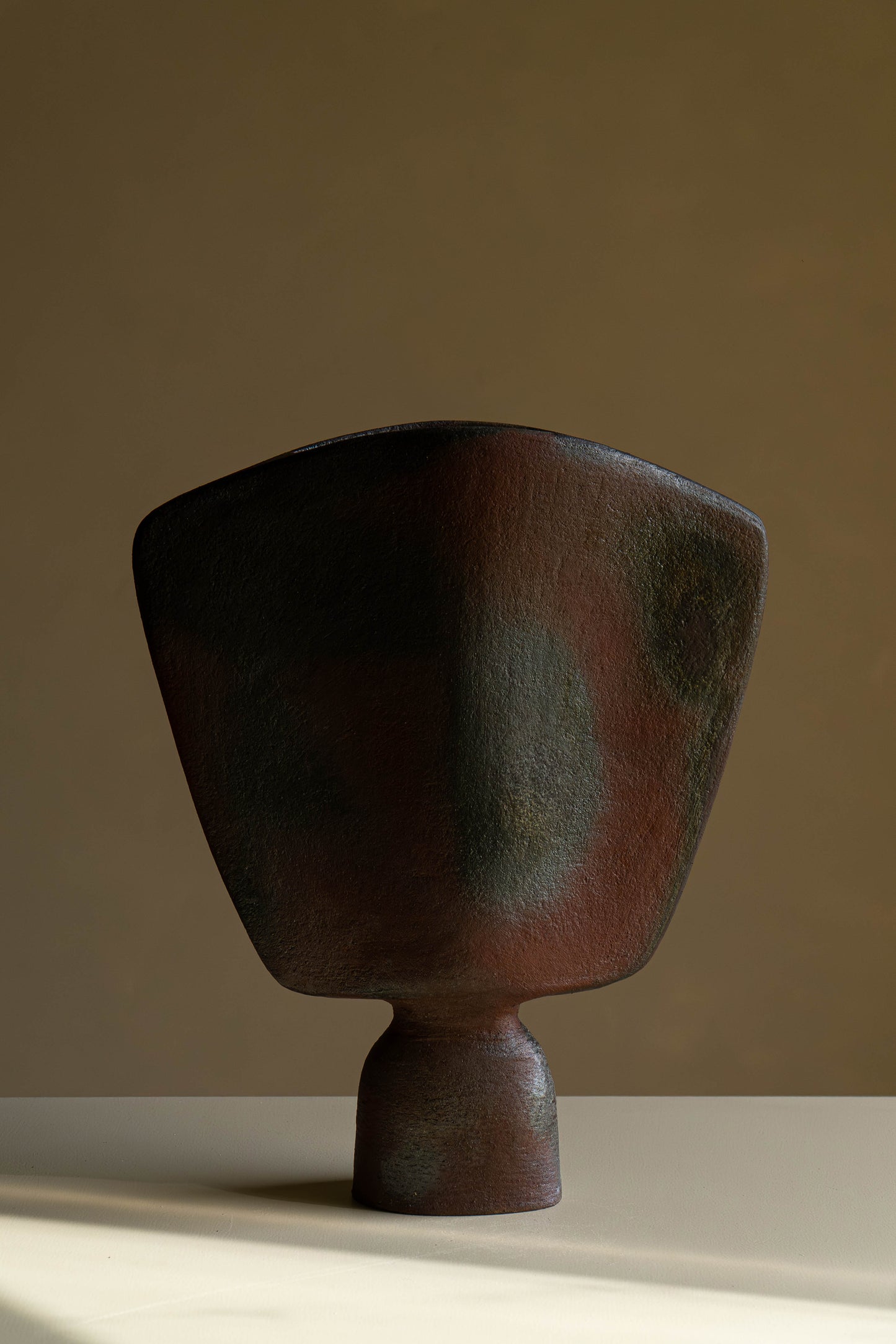 Vase Danaïde grès cuisson bois