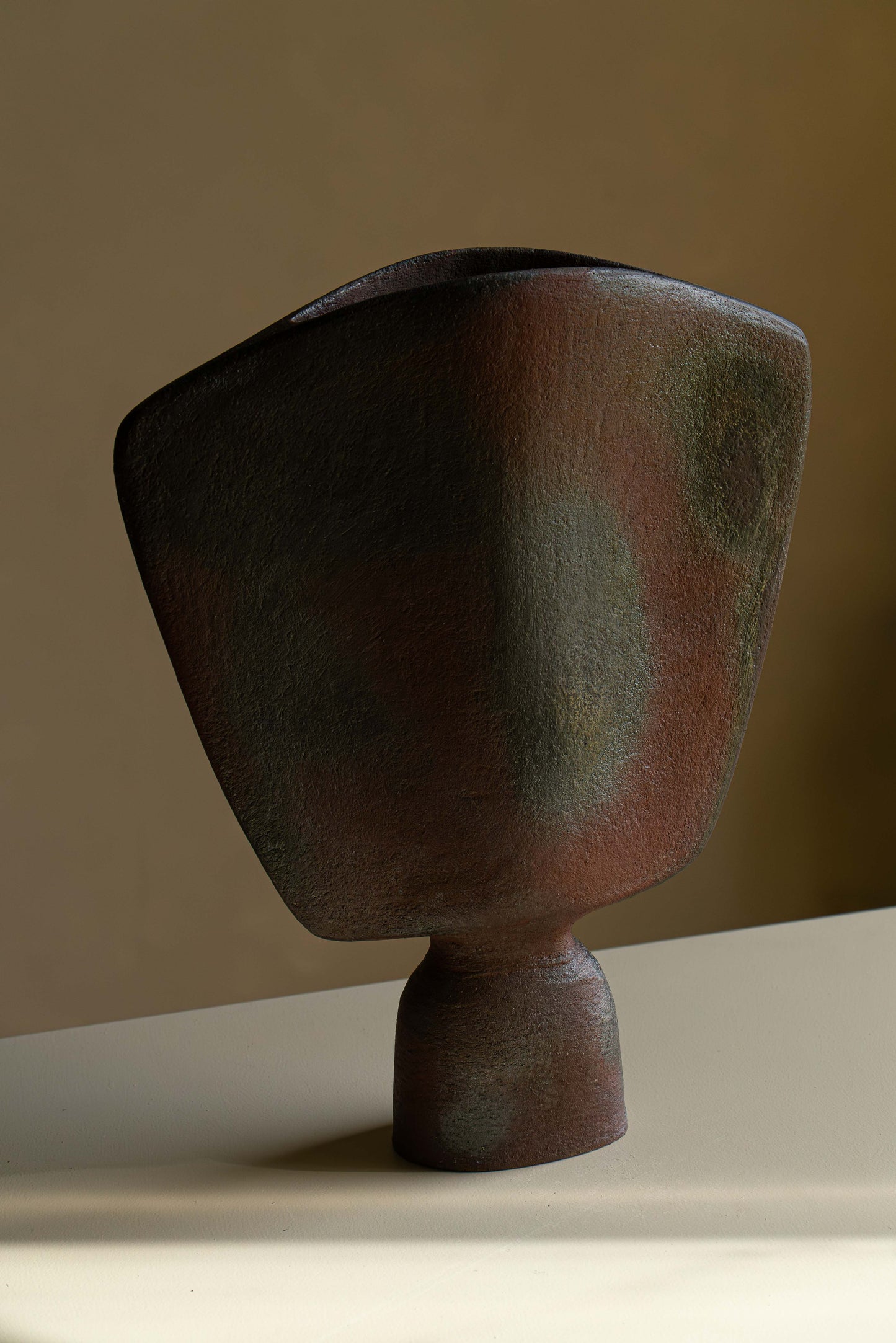Vase Danaïde grès cuisson bois