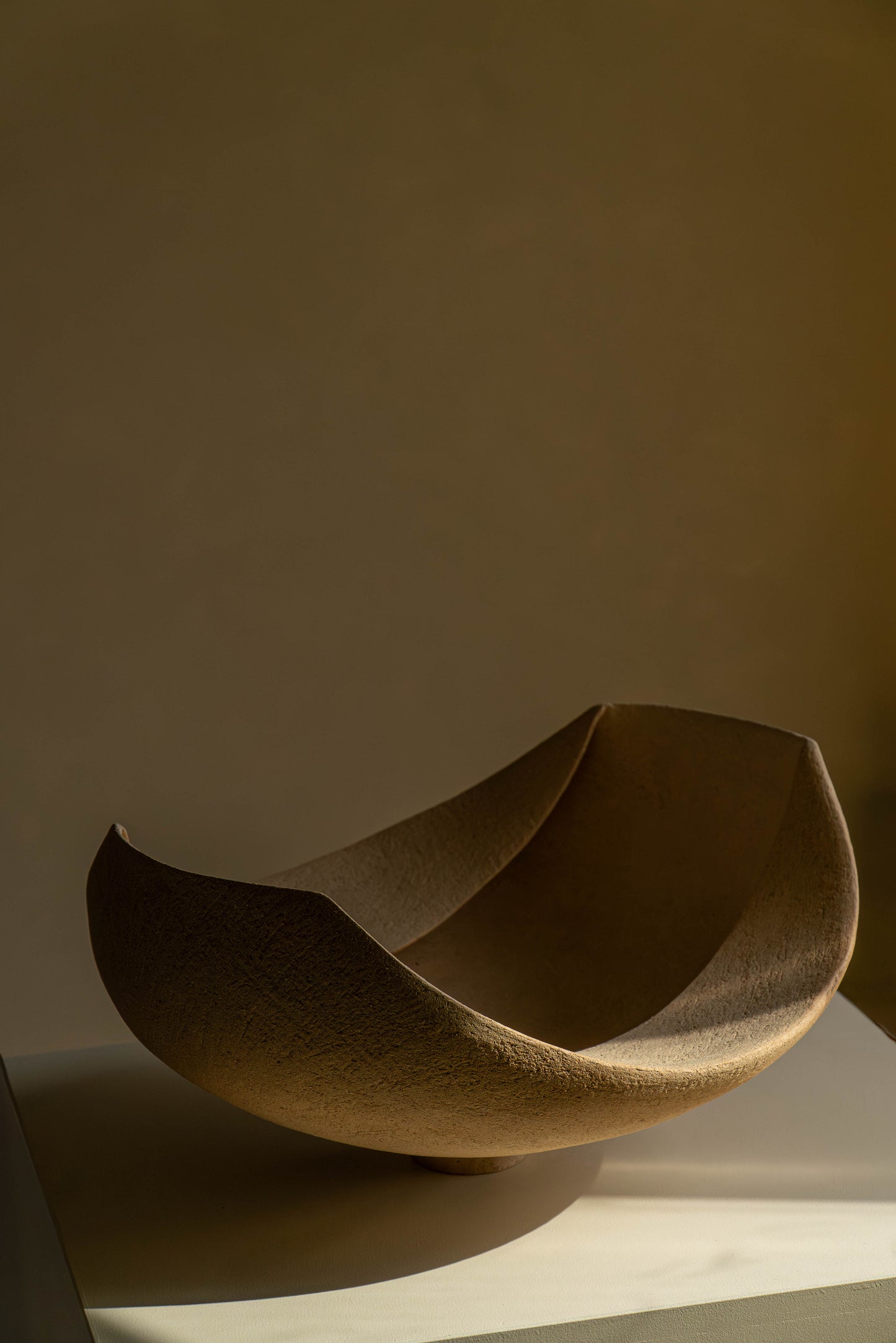 Grande coupe grès brut