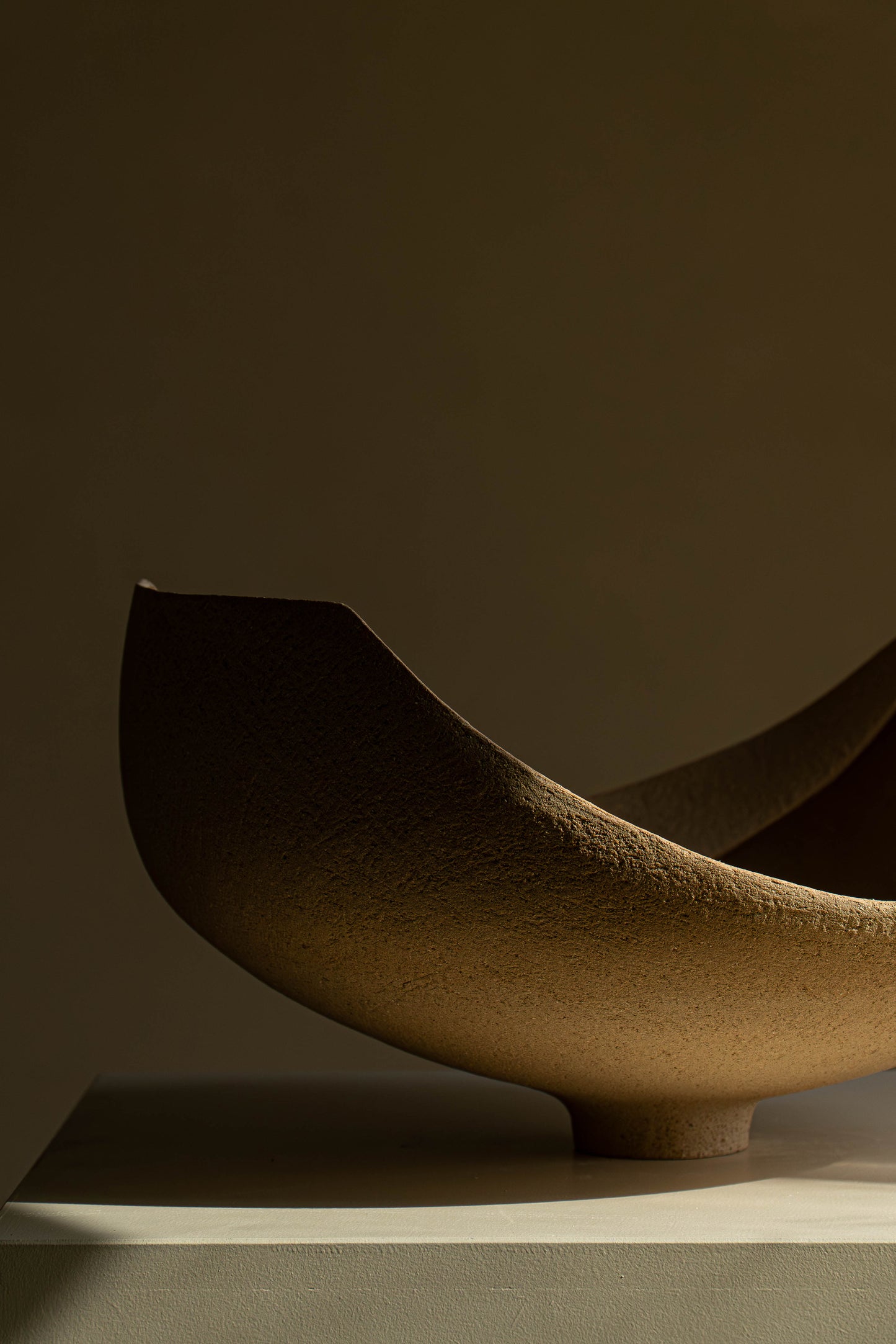 Grande coupe grès brut