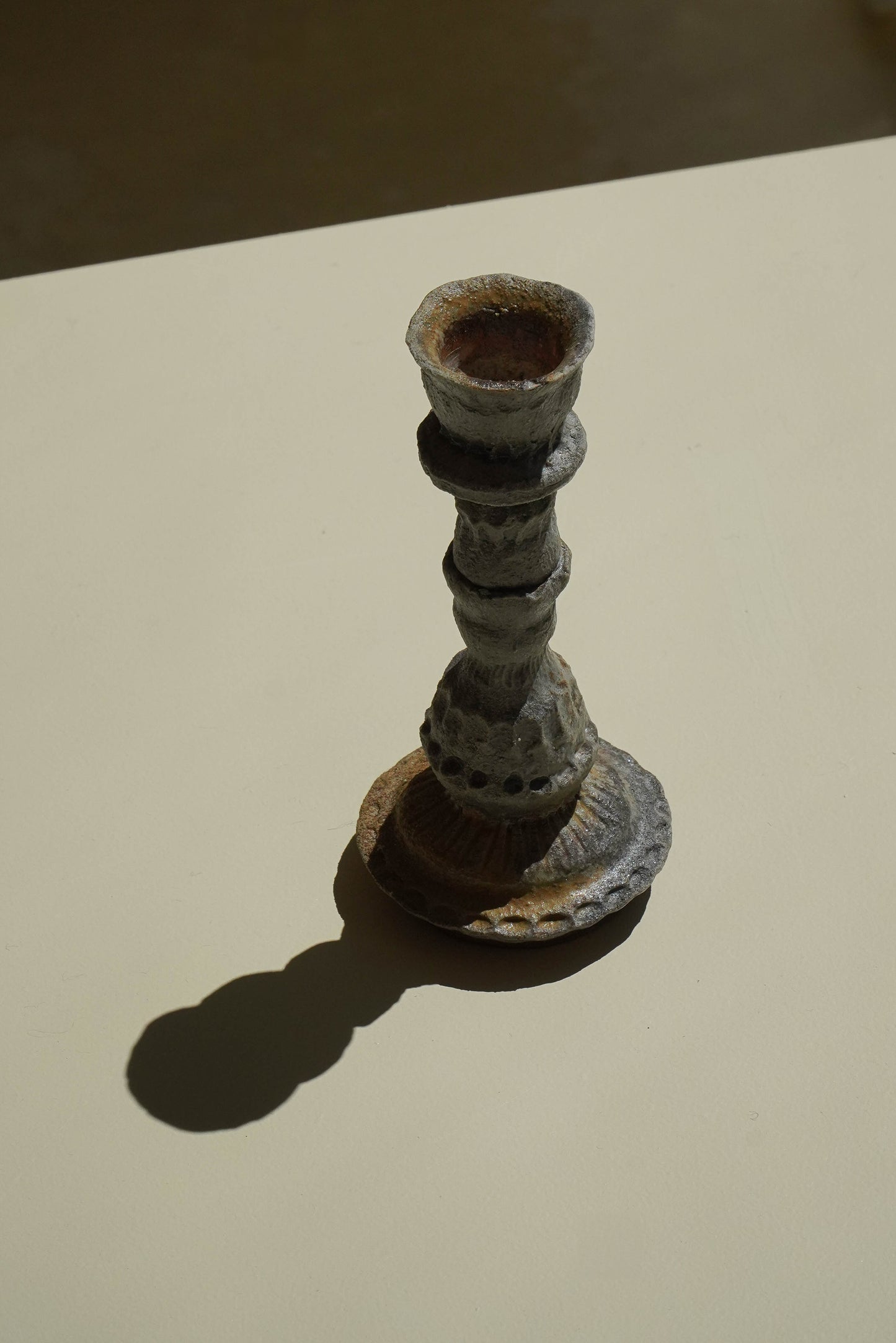BOUGEOIR FEU DE BOIS V