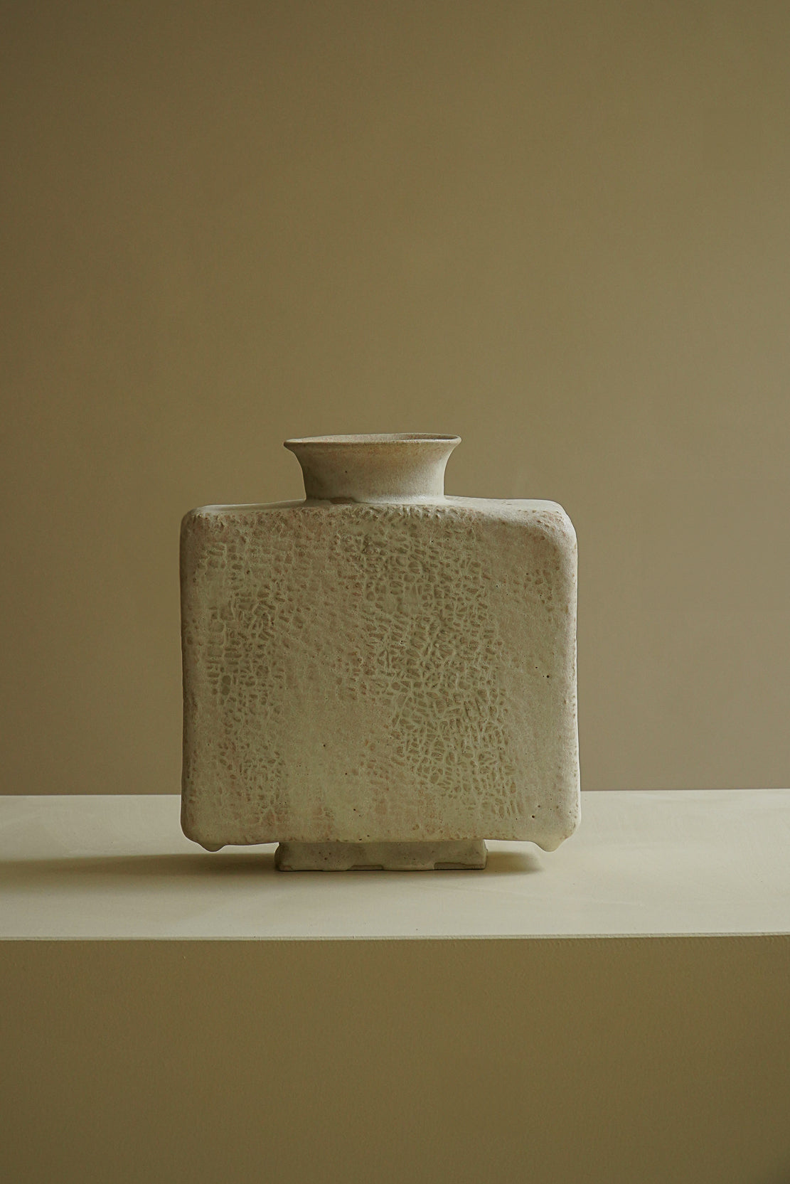 VASE BLANC TEXTURÉ