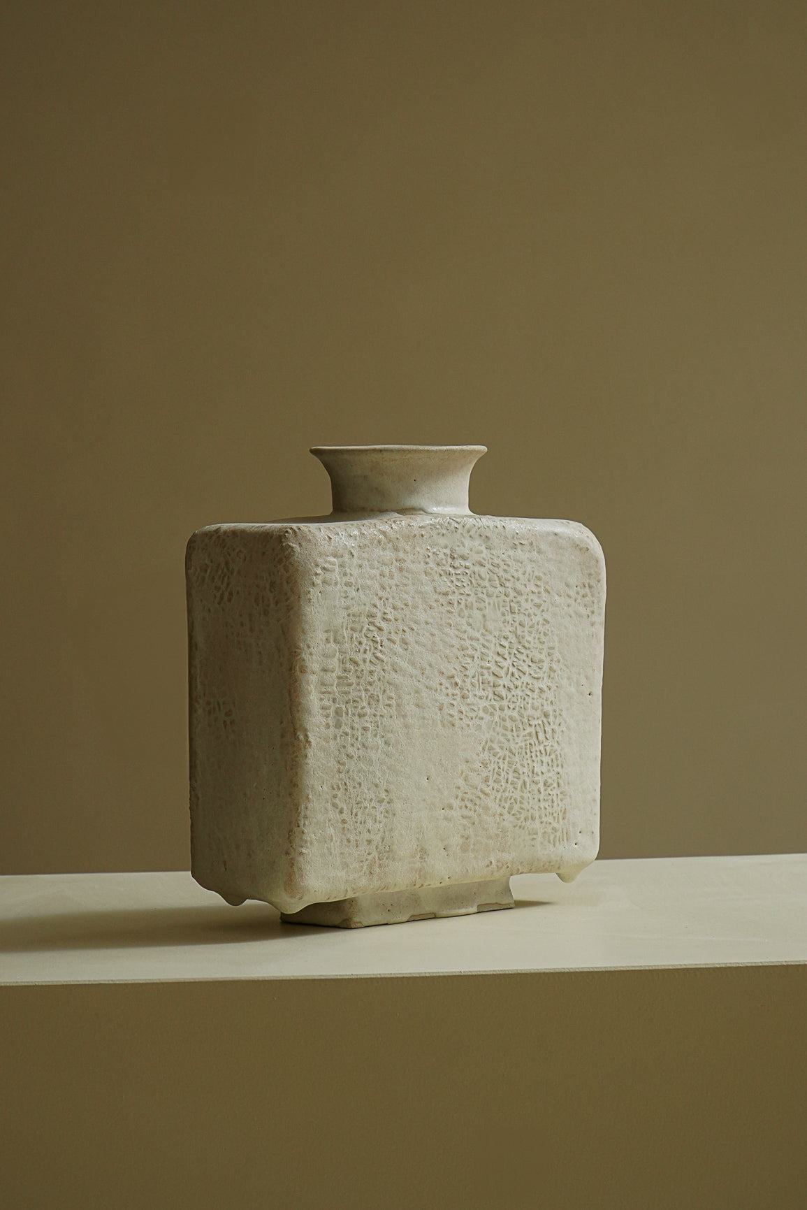 VASE BLANC TEXTURÉ