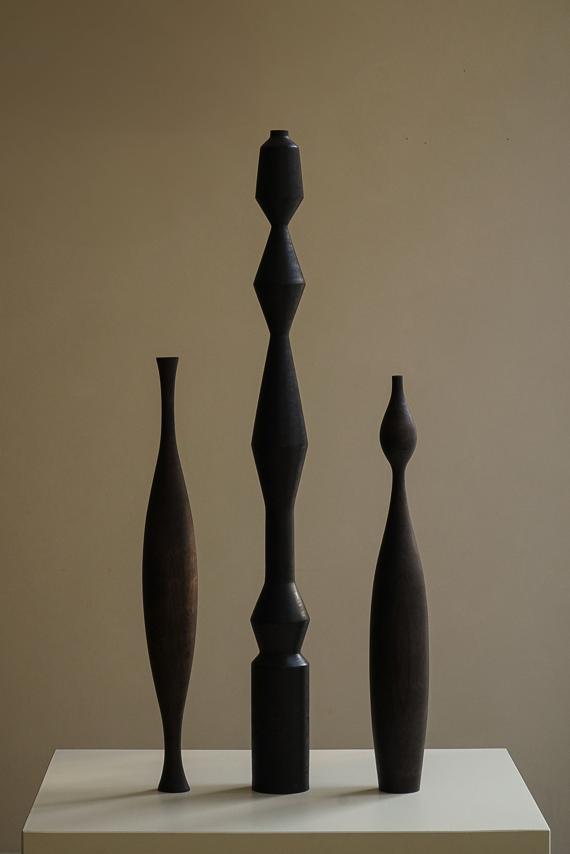 SCULPTURE MERISIER BRÛLÉ