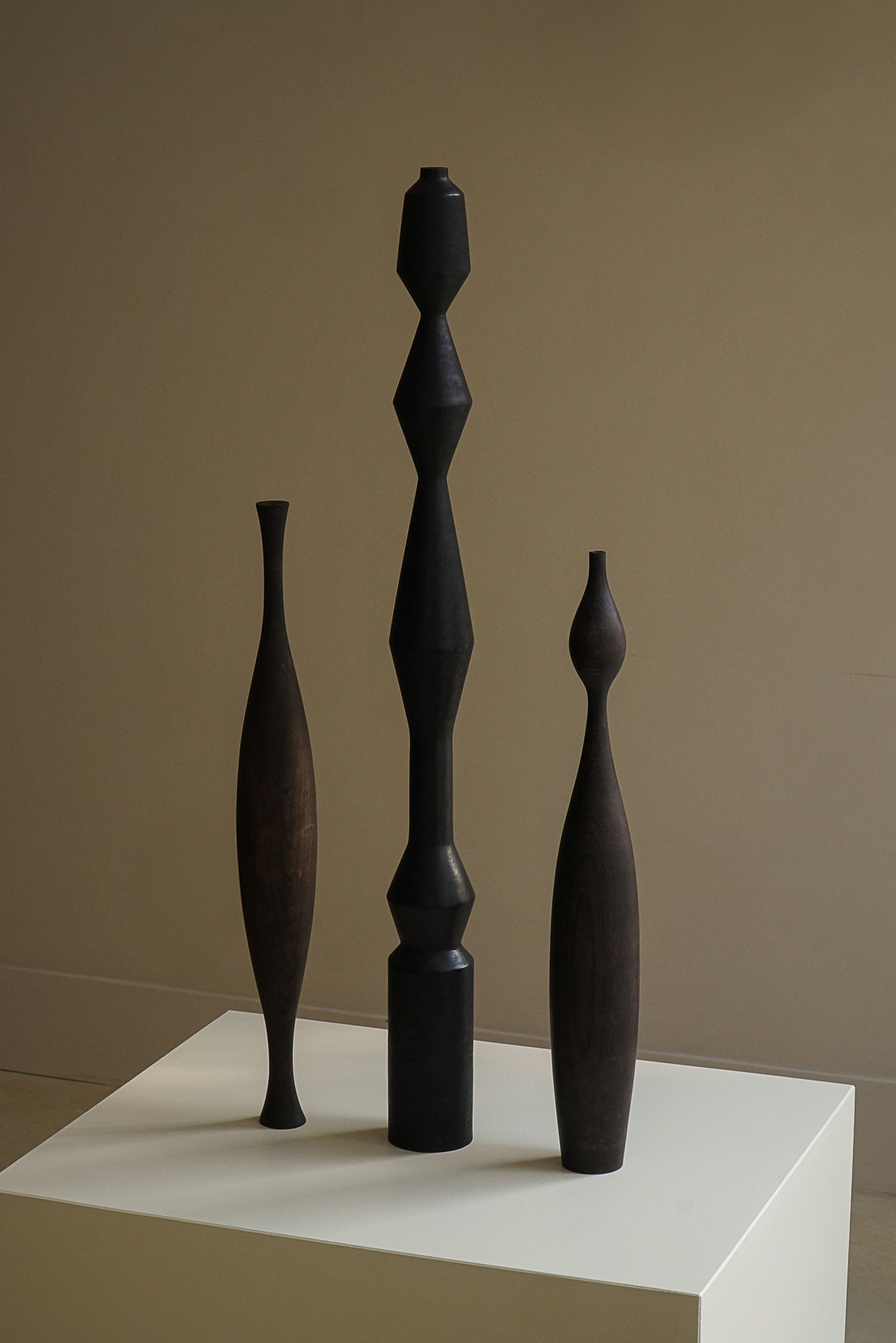 SCULPTURE MERISIER BRÛLÉ