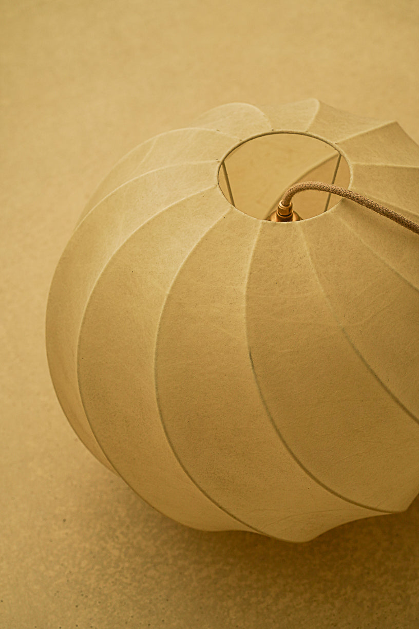 Cocoon spiral pendant light