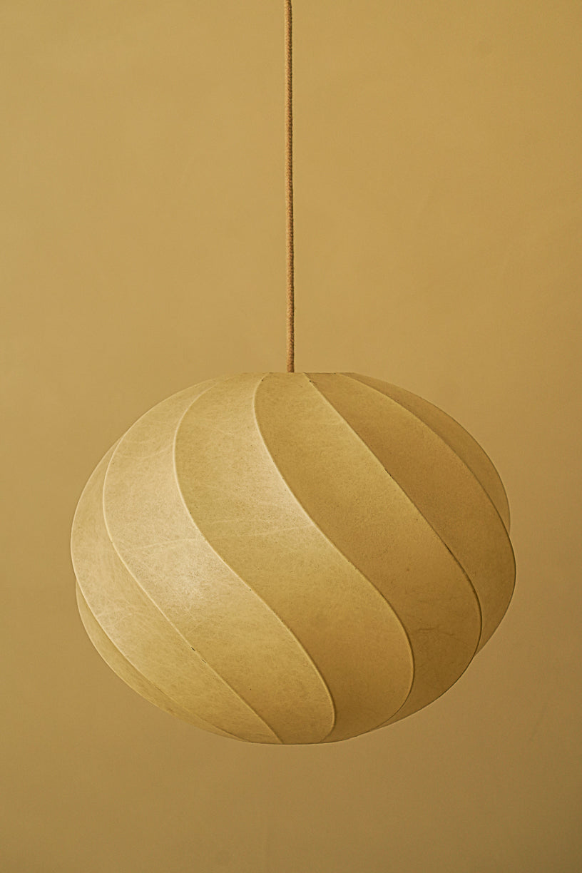 Cocoon spiral pendant light