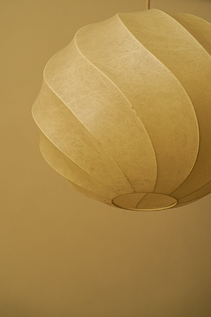 Cocoon spiral pendant light
