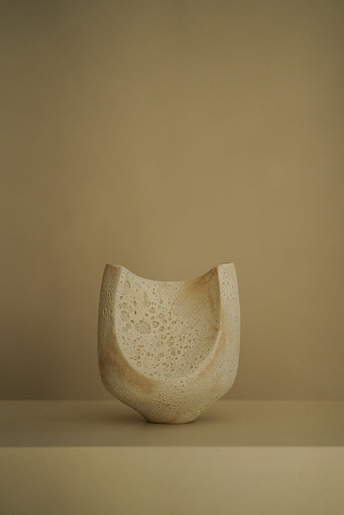Enamel Crater Vase