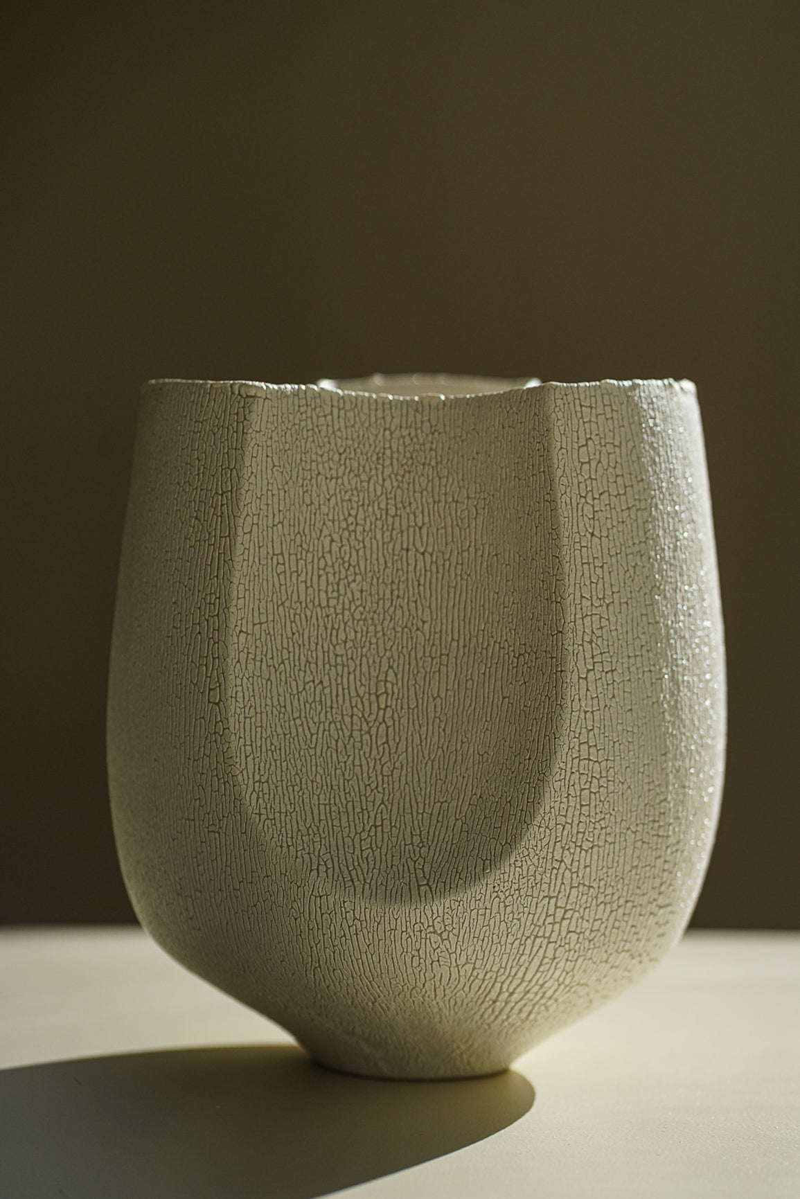 Cracked Enamel Vase