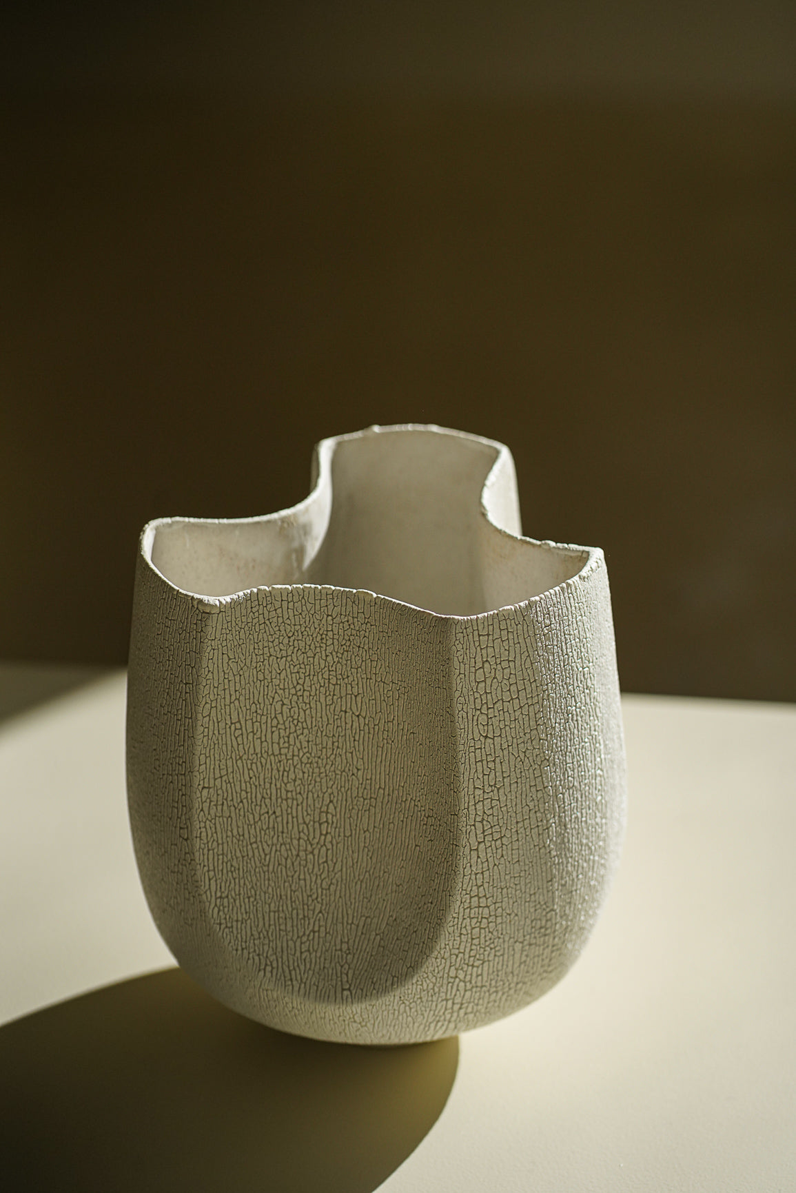 Cracked Enamel Vase