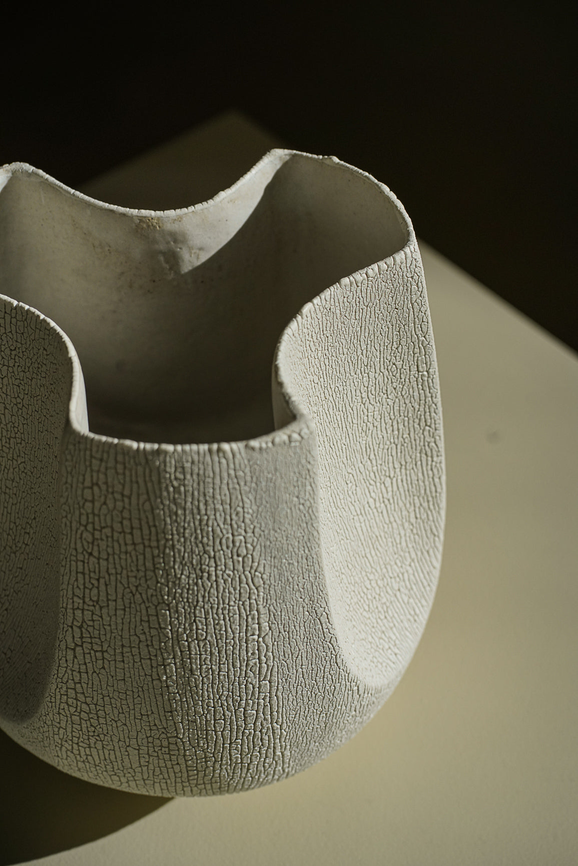 Cracked Enamel Vase