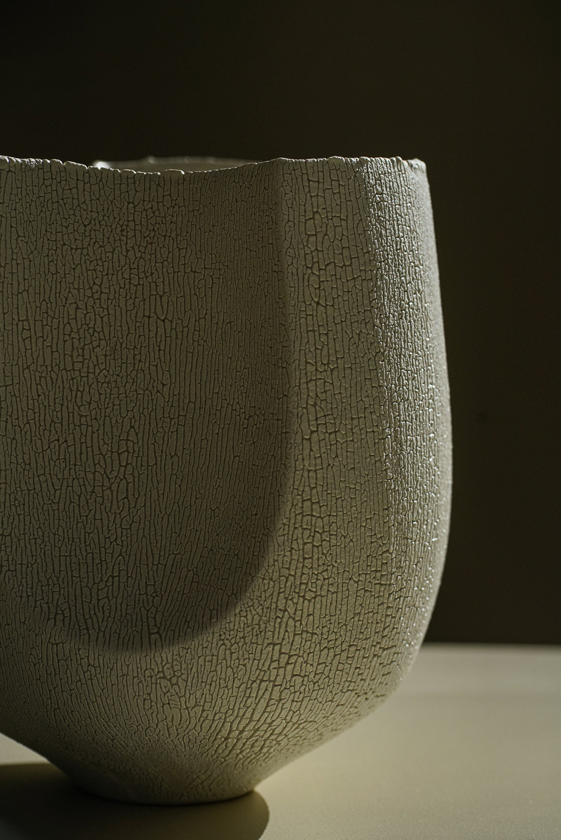 Cracked Enamel Vase