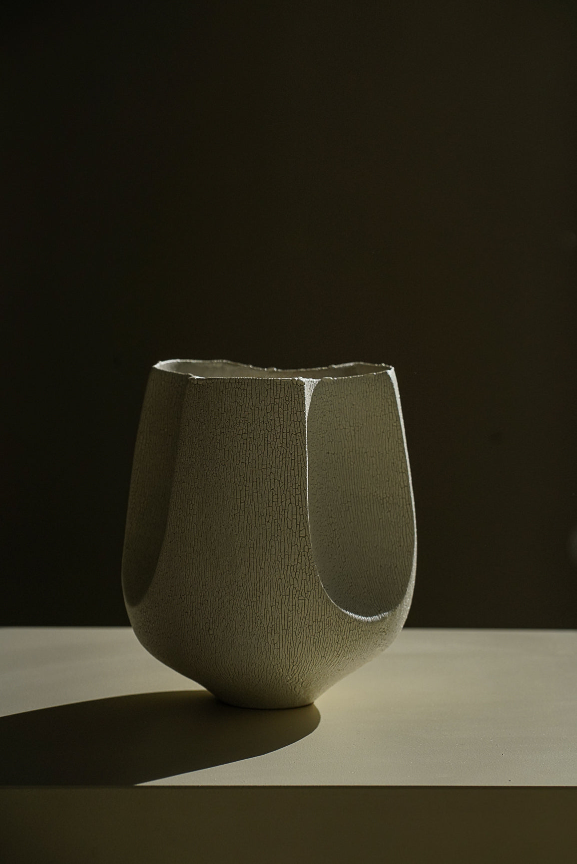 Cracked Enamel Vase