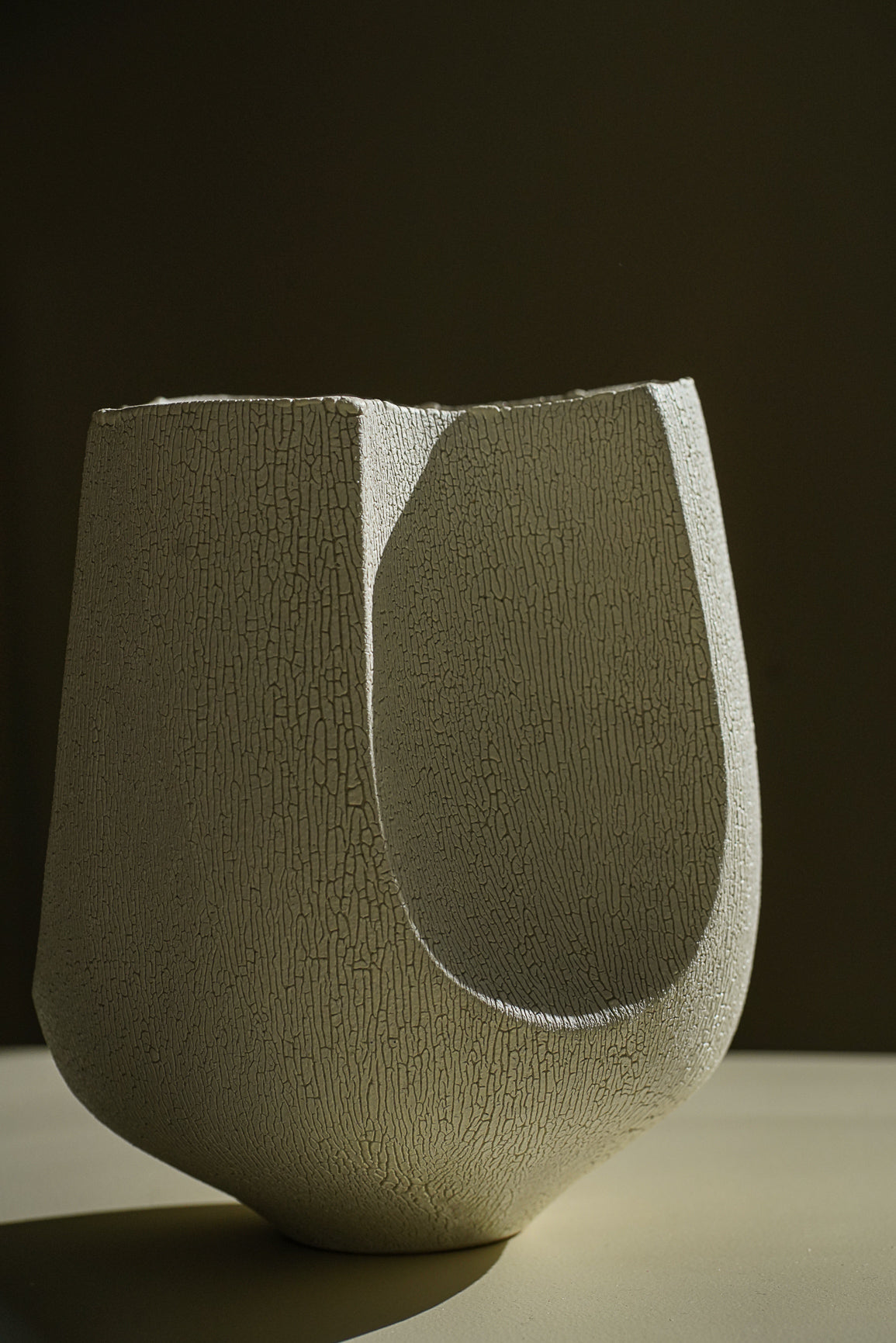 Cracked Enamel Vase