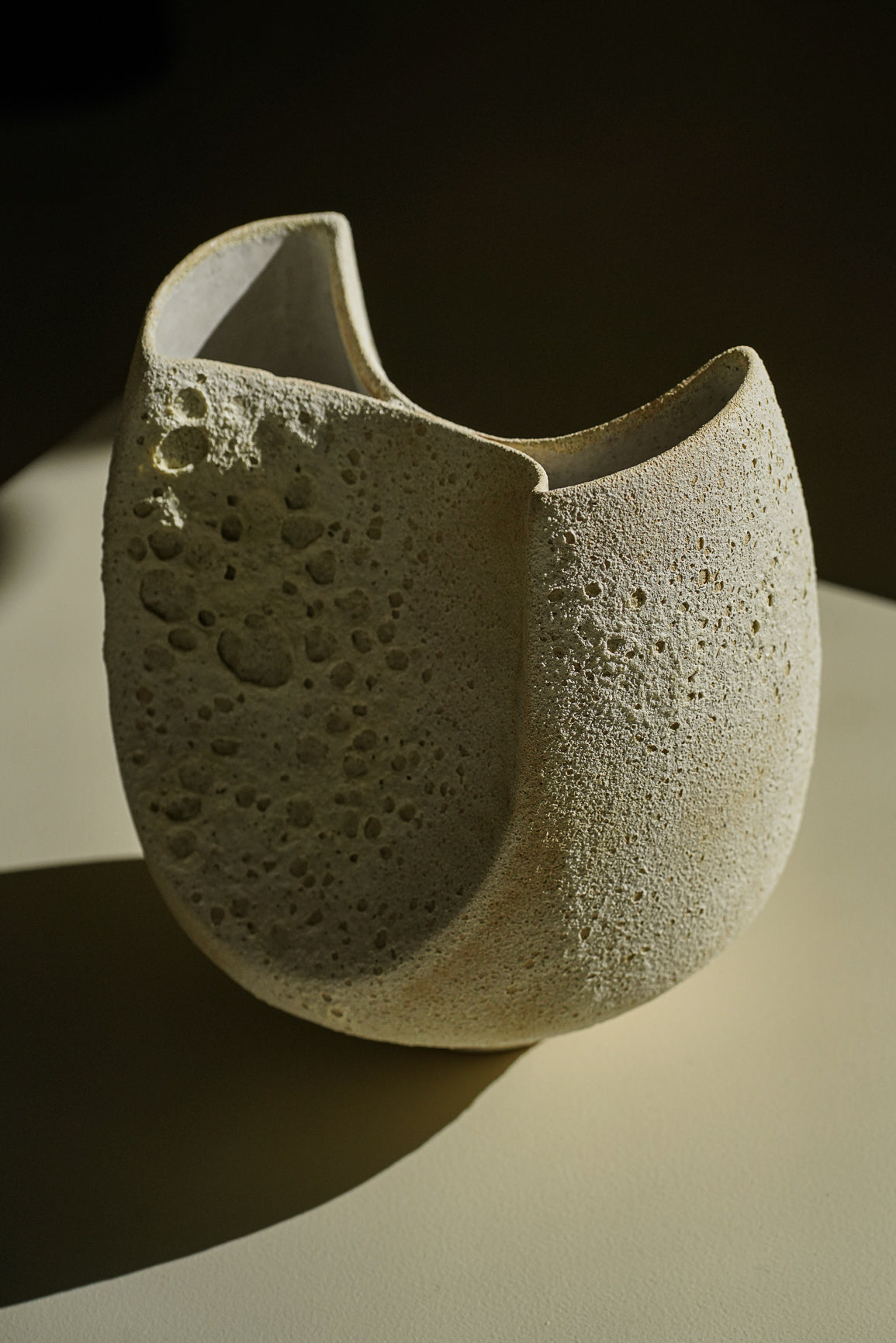 Enamel Crater Vase