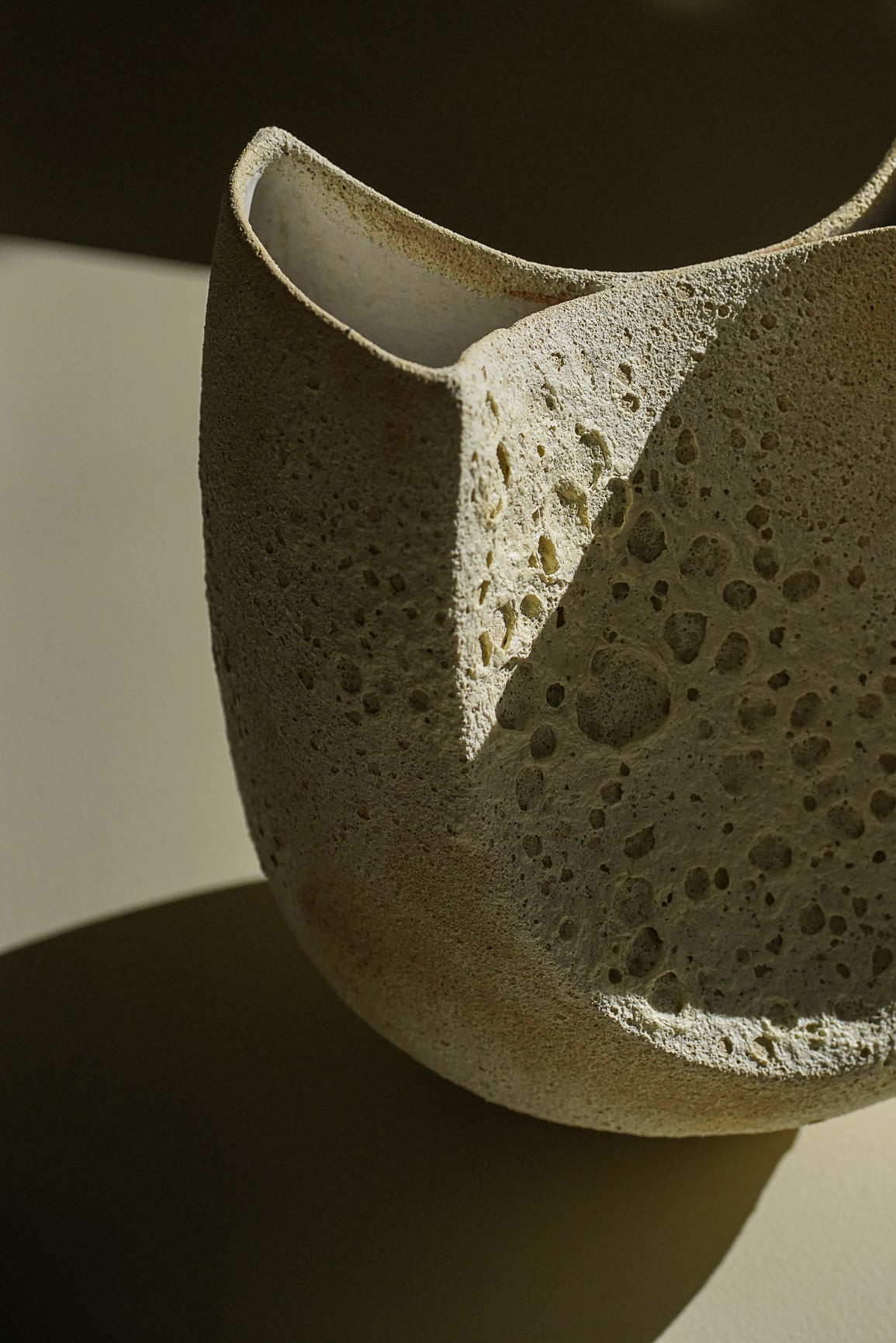 Enamel Crater Vase
