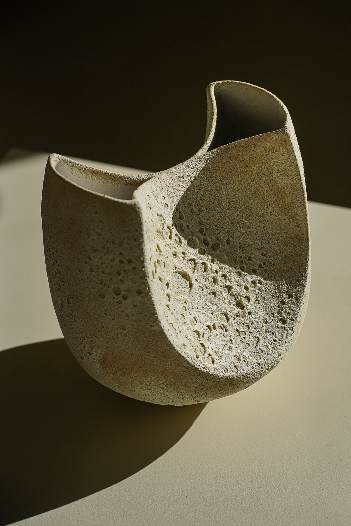 Enamel Crater Vase