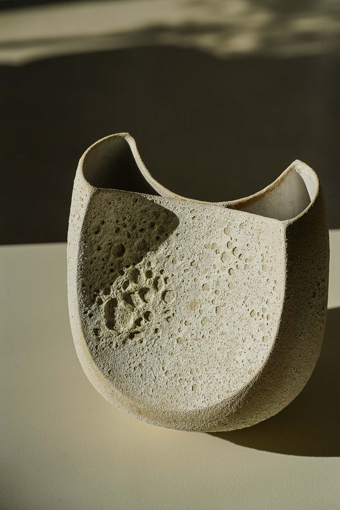 Enamel Crater Vase