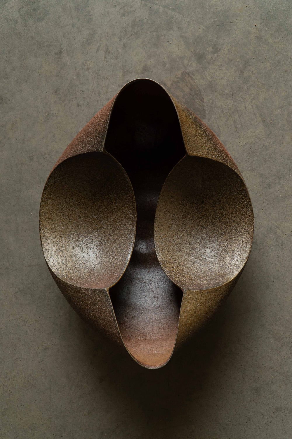 Grande coupe grès cuisson bois