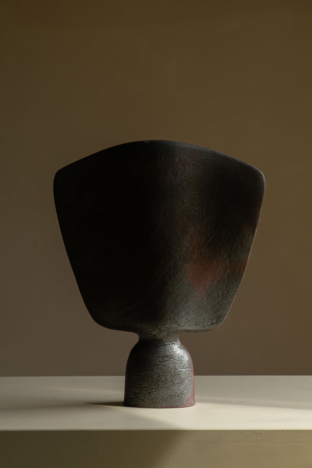 Vase Danaïde grès cuisson bois