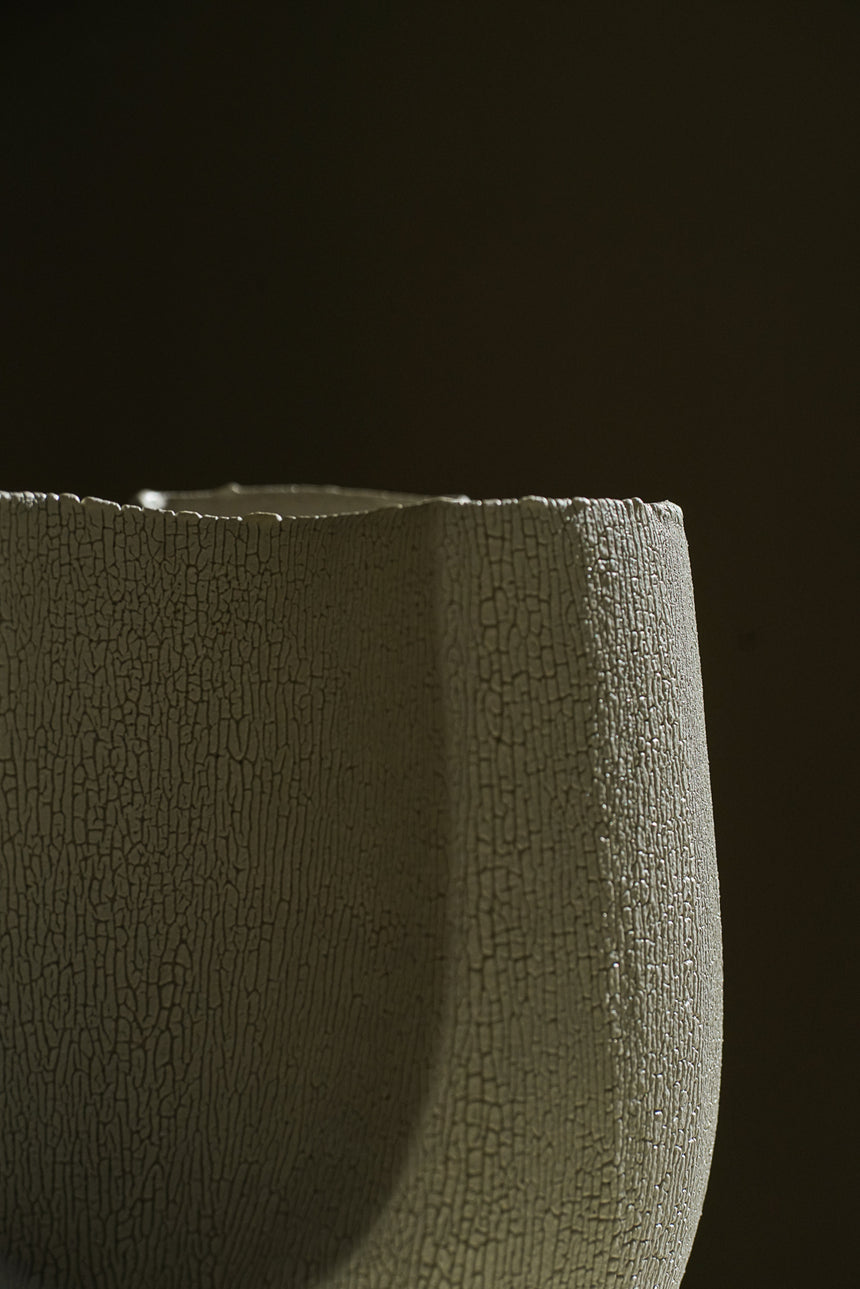 Cracked Enamel Vase