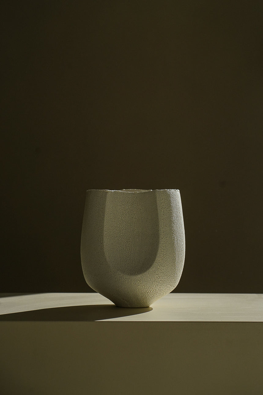 Cracked Enamel Vase