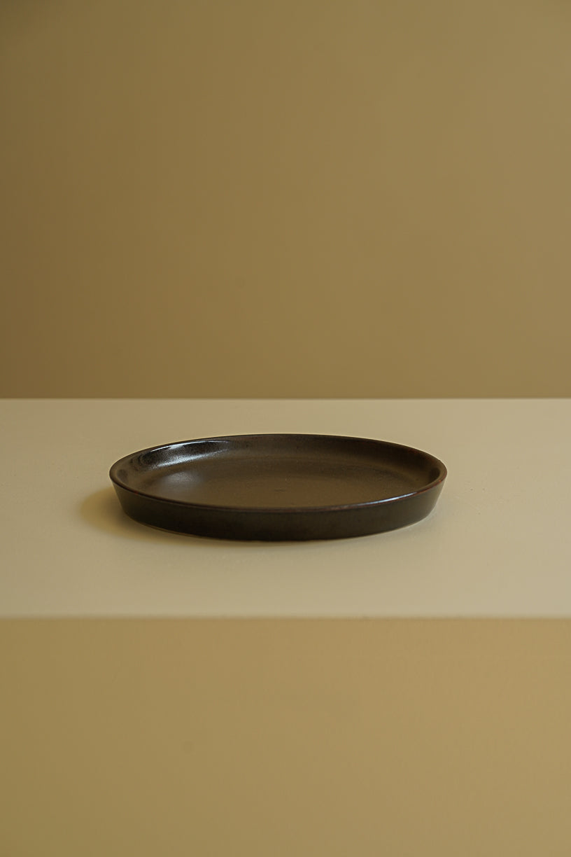 Small Kono ebony plate