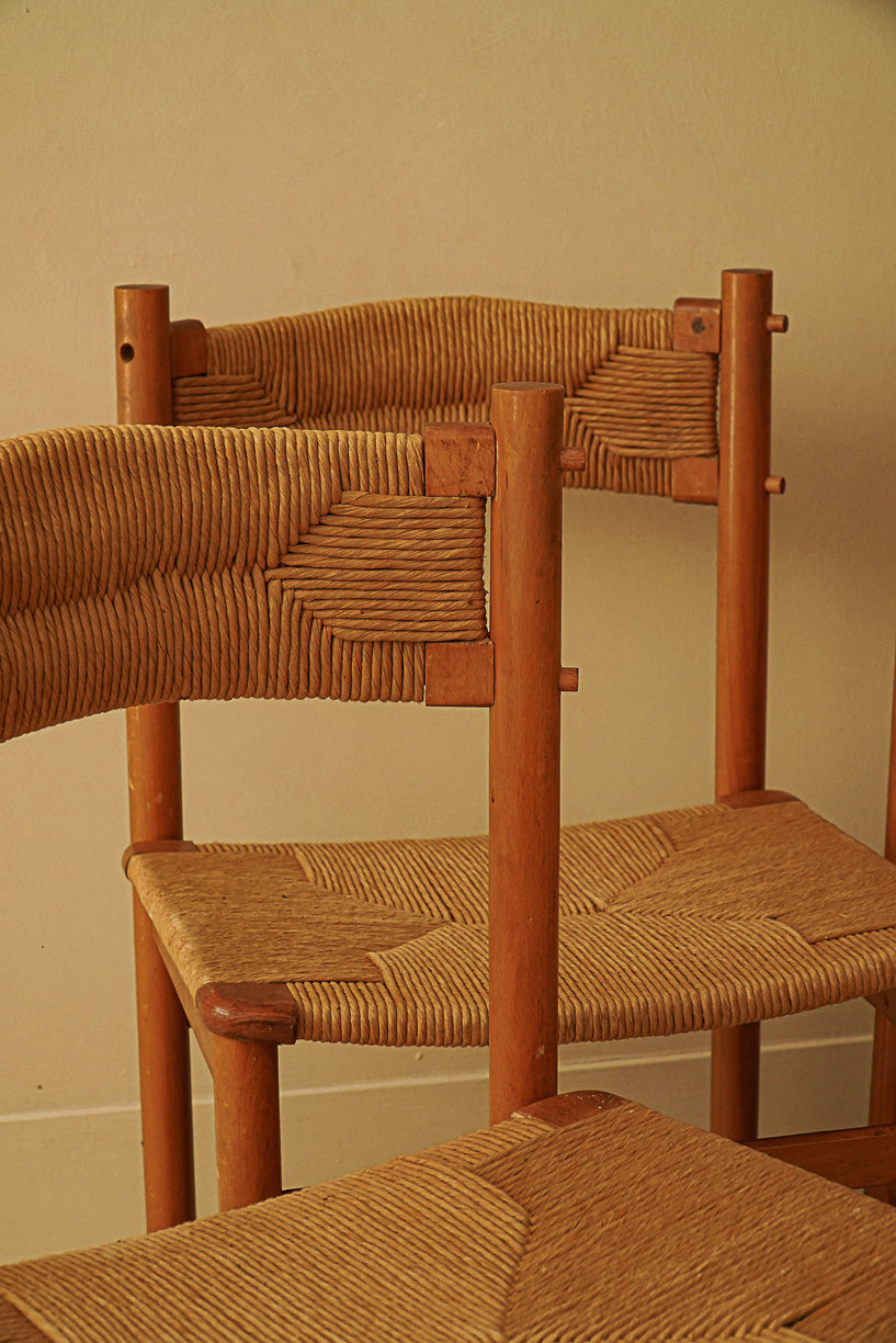 Set of 4 rope chairs